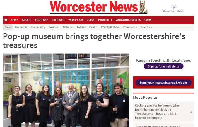 My Worcester Museum coverage, via Worcester News